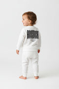 Rostock 'Rostockerkind' Bio Sweatshirt Babys Backprint weiß