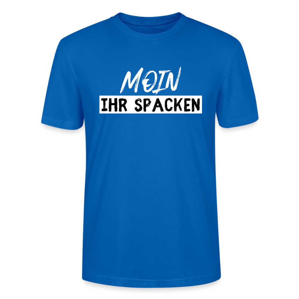 Unisex Sprüche T-Shirt 'Moin ihr Spacken' Fun Shirt - Pfauenblau
