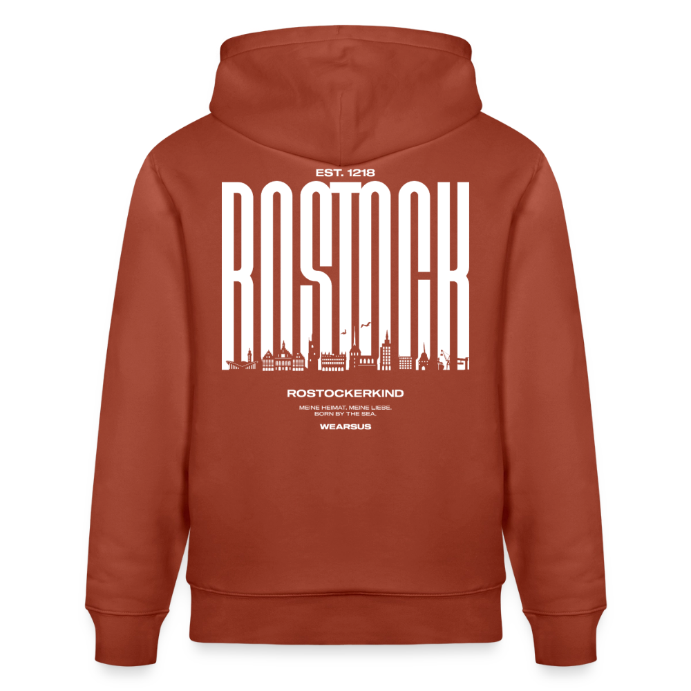 Rostock 'Rostockerkind' Bio Hoodie Unisex Farbe - Terrakotta