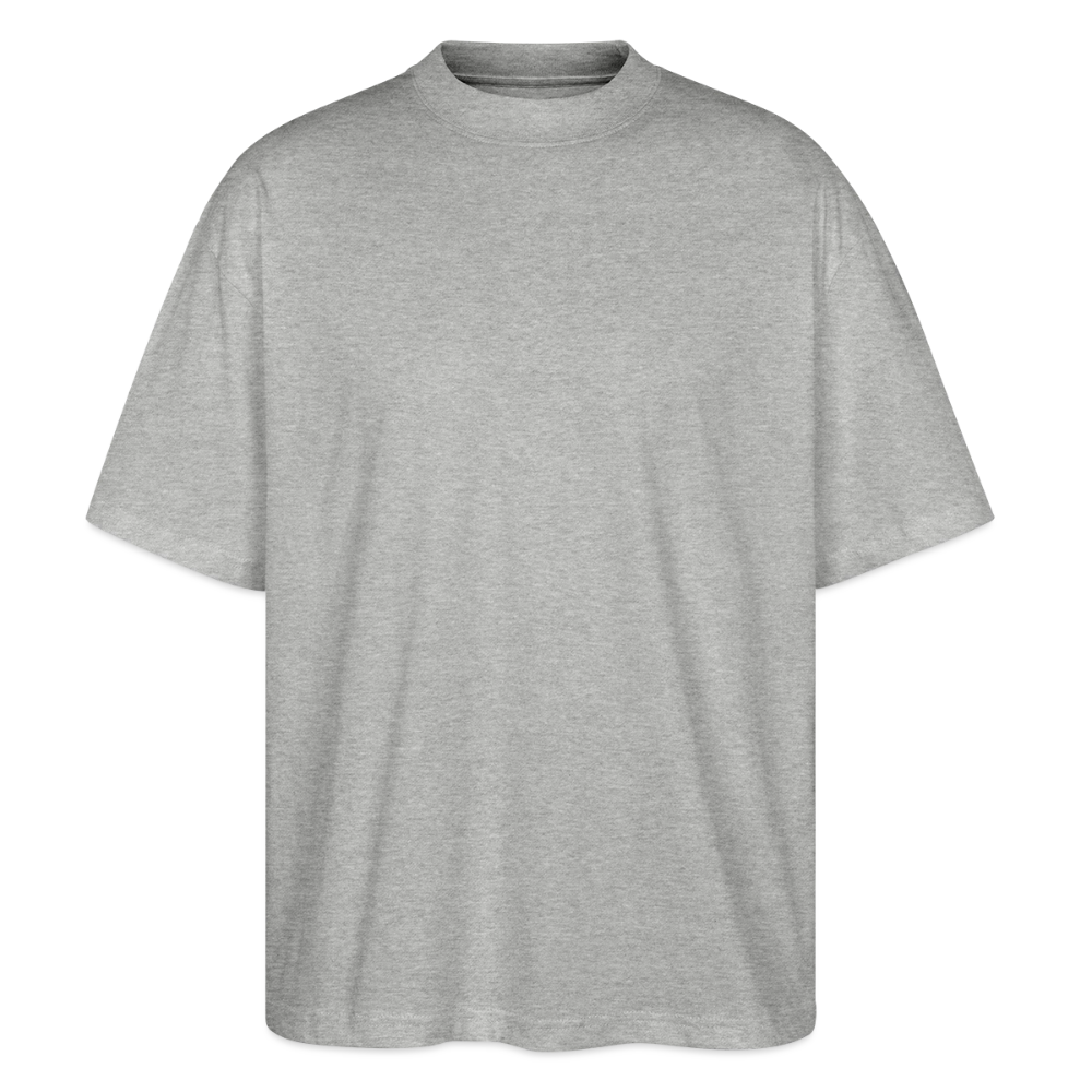 Rostock 'Rostockerkind' Bio Oversized T-Shirt Unisex Back Print Farbe - Grau meliert