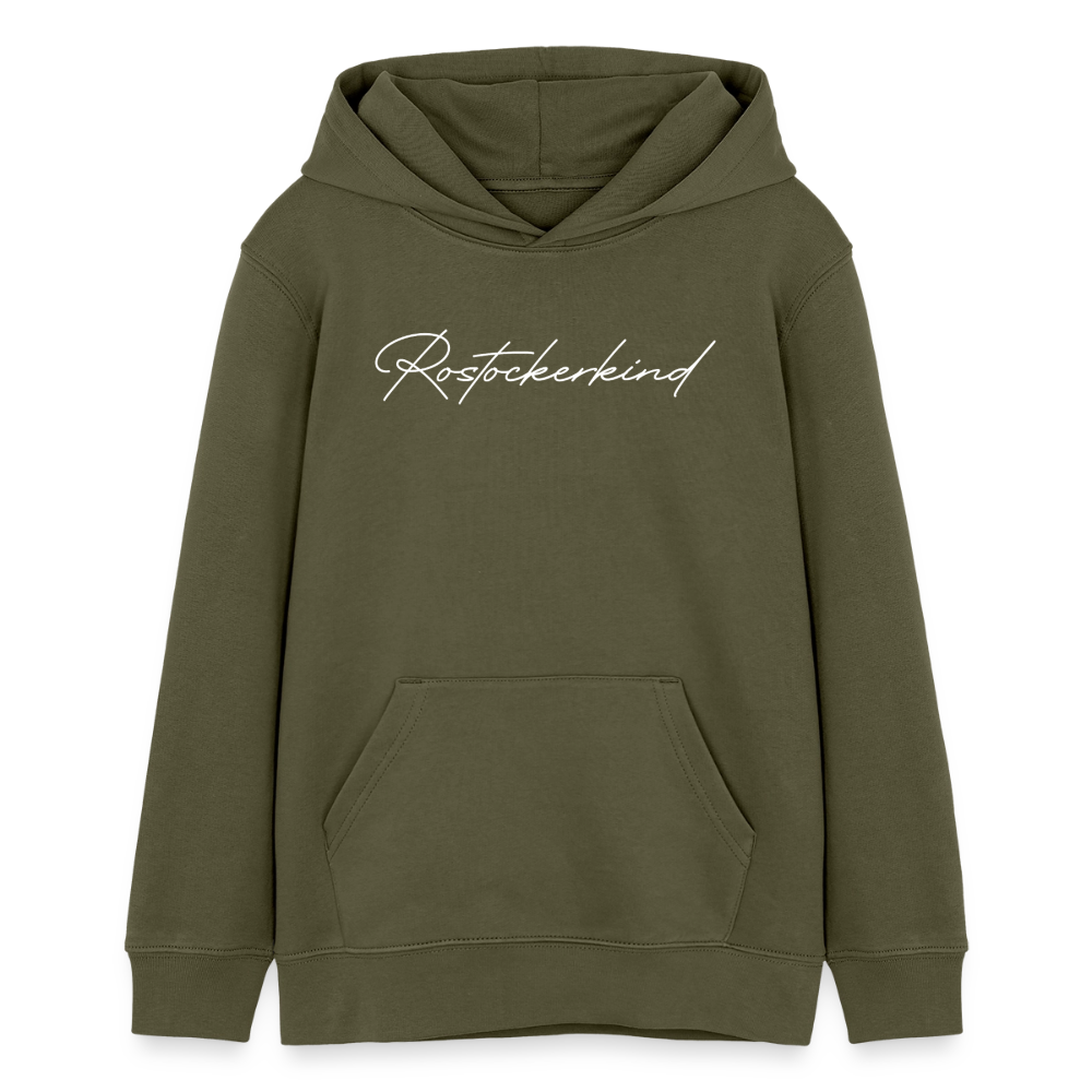 Rostock 'Rostockerkind' Signature Bio Hoodie Kinder 9-13 Jahre - Khaki