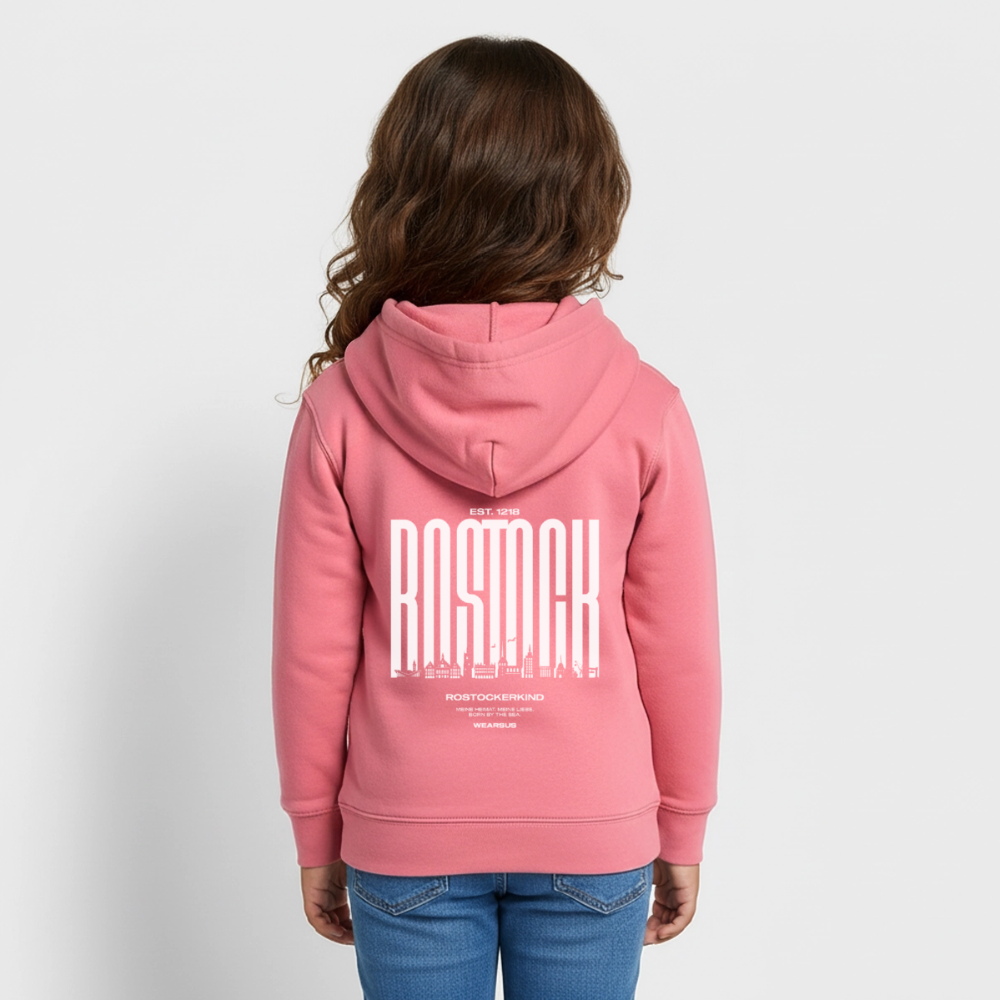 Rostock 'Rostockerkind' Bio Sweatshirt Kinder 3-8 Jahre Front Print - Pink 