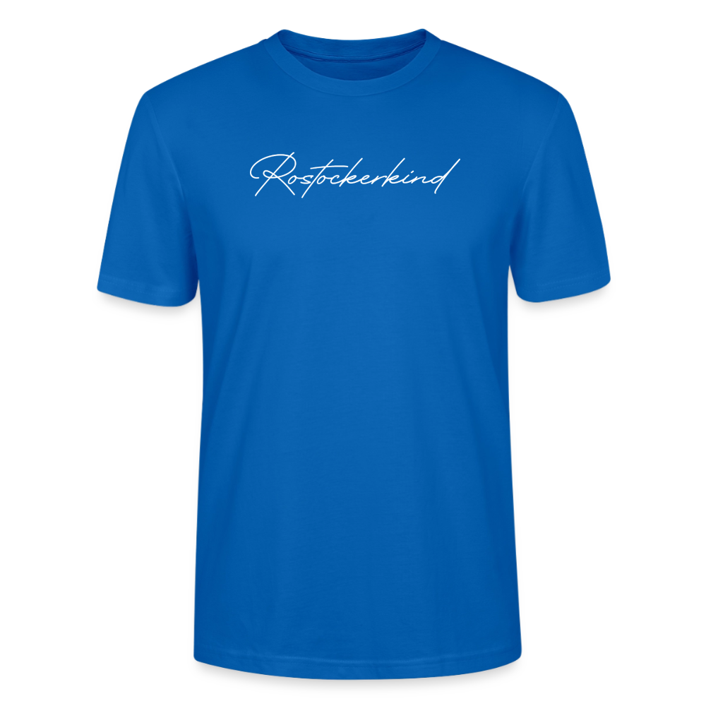 Rostock 'Rostockerkind' Signature Bio T-Shirt Unisex schwarz - Pfauenblau