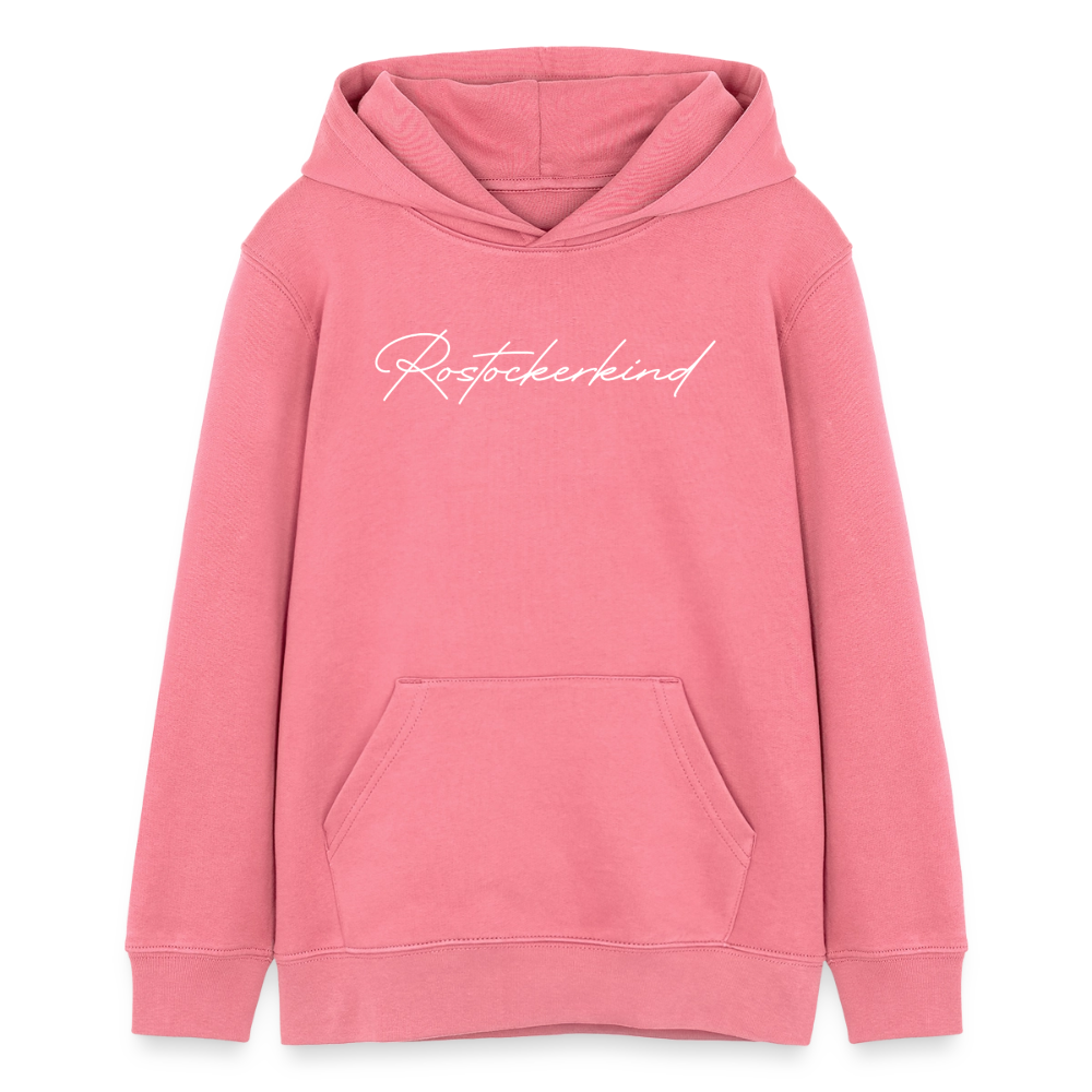 Rostock 'Rostockerkind' Signature Bio Hoodie Kinder 9-13 Jahre - Pink 