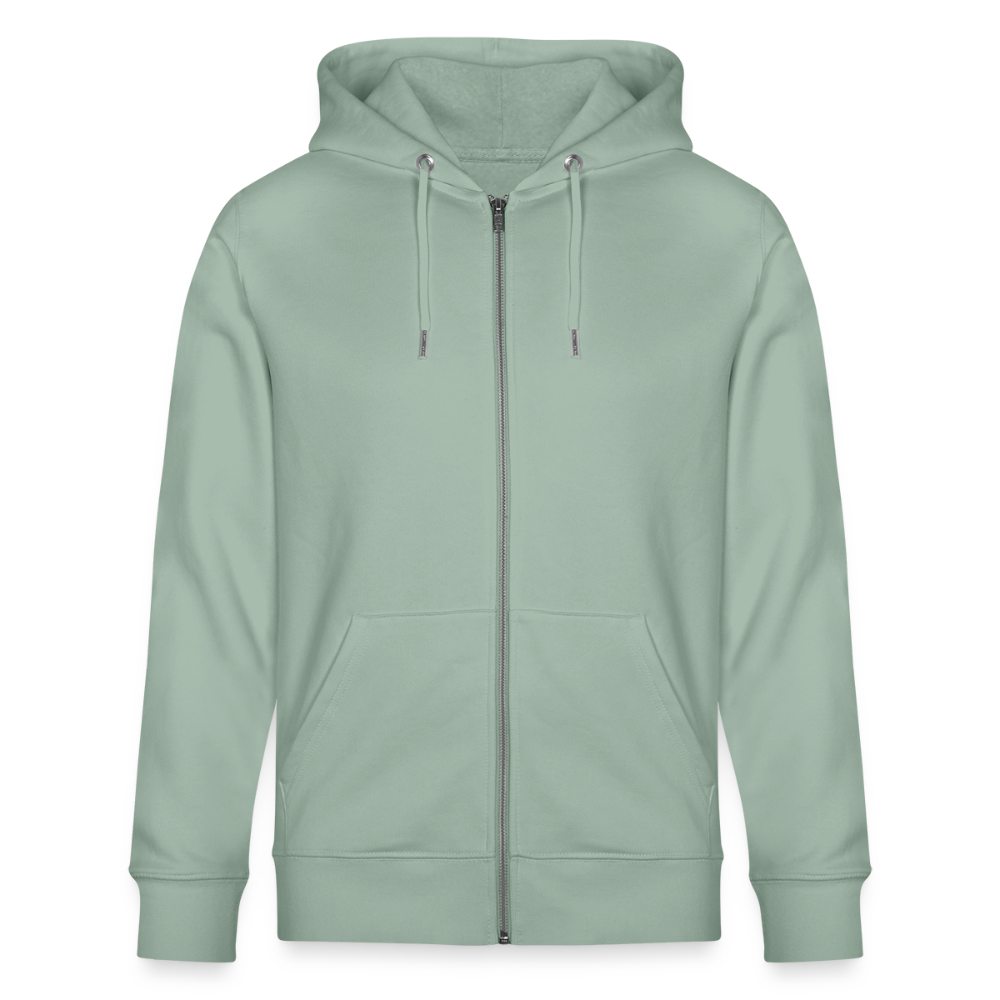 Rostock 'Rostockerkind' Bio Zip Hoodie Herren - Helles Graugrün