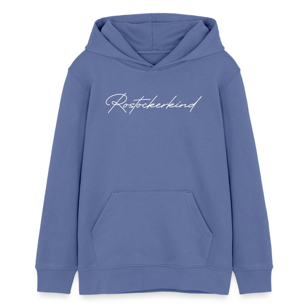 Rostock 'Rostockerkind' Signature Bio Hoodie Kinder 9-13 Jahre - Blau