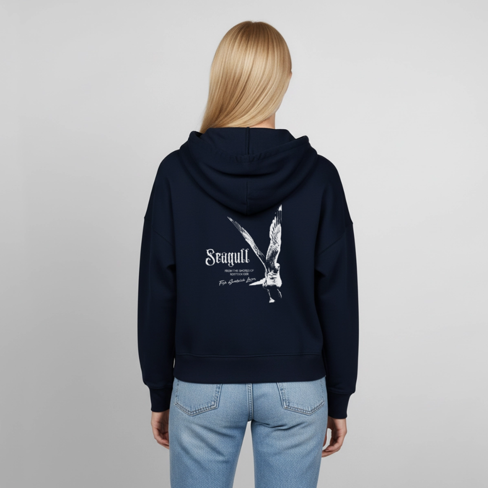 Rostock 'Seagull' Bio Zip Hoodie Damen - Navy