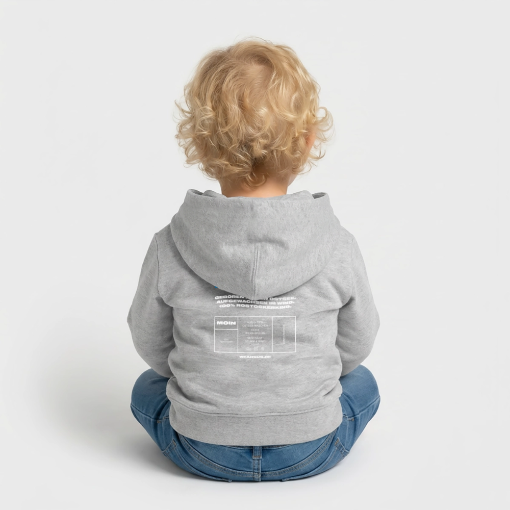 Rostock 'ROZTOC' Edition Bio Hoodie Babys Farbe - Grau meliert