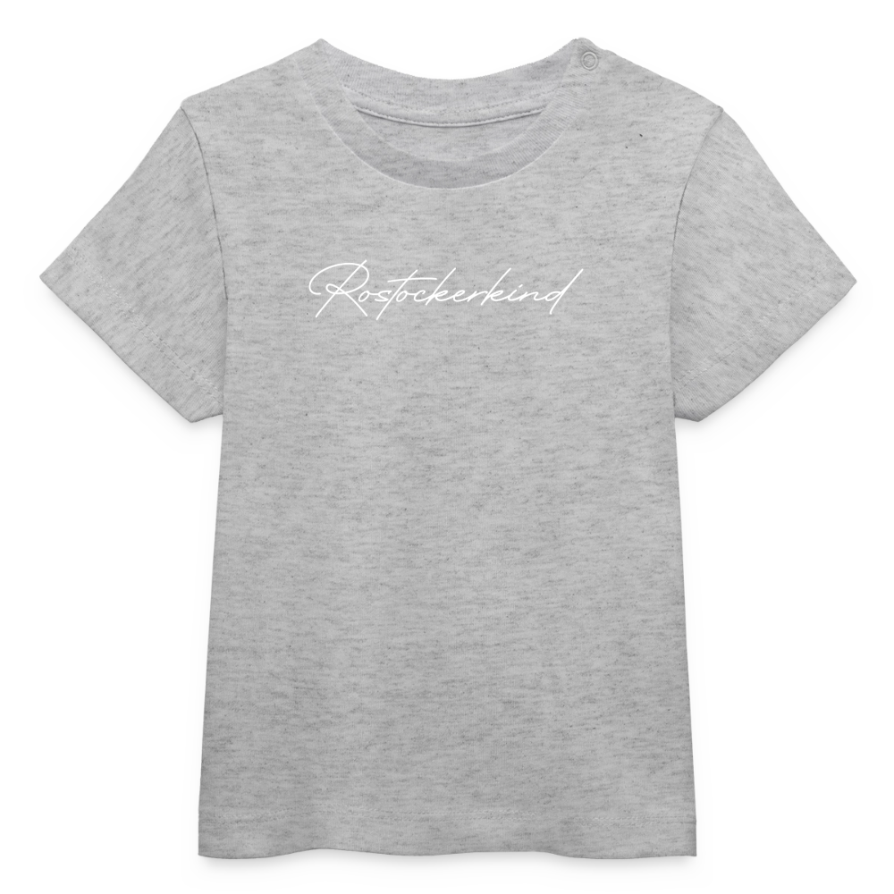 Rostock 'Rostockerkind' Signature Bio T-Shirt Babys - Grau meliert