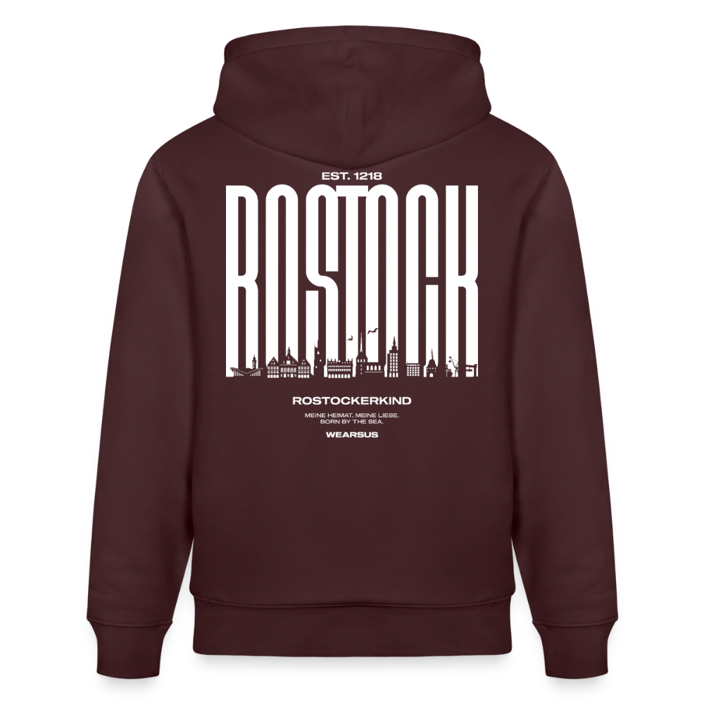 Rostock 'Rostockerkind' Bio Hoodie Unisex Farbe - Maroon