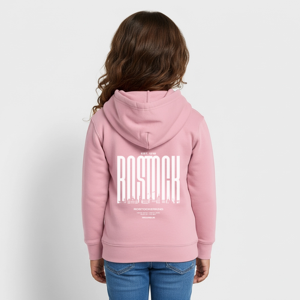 Rostock 'Rostockerkind' Bio Sweatshirt Kinder 3-8 Jahre Front Print - Hellrosa