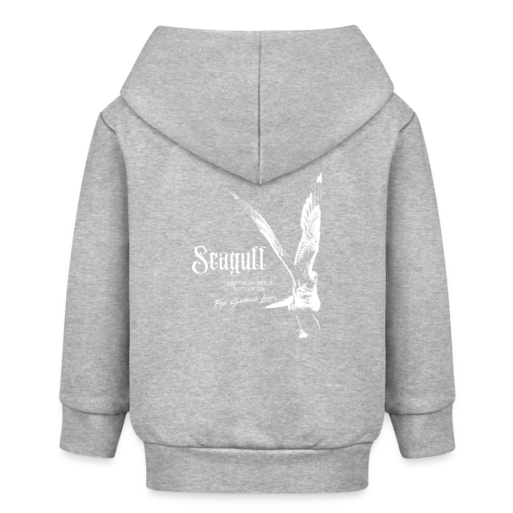 Rostock 'SEAGULL' Edition Bio Baby Zip Hoodie - Grau meliert