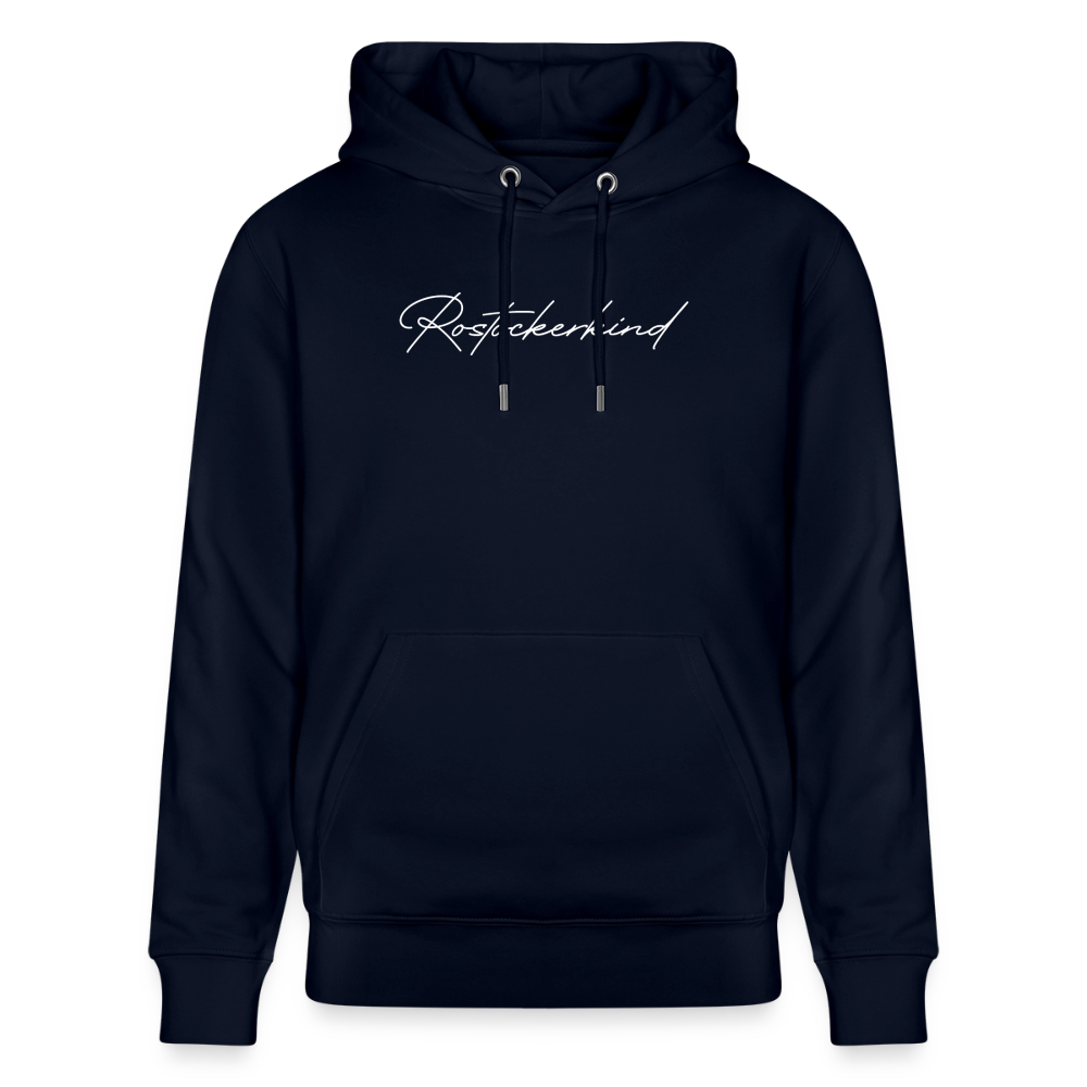 Rostock 'ROSTOCKERKIND' Signature Bio Hoodie Unisex weiß - Navy