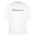 Rostock 'Rostockerkind' Signature Bio Oversized T-Shirt Unisex Frontprint schwarz - Weiß