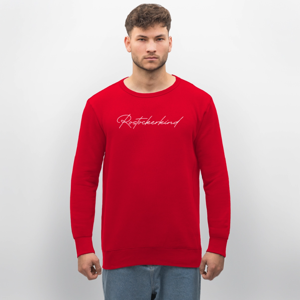 Rostock 'Rostockerkind' Signature Bio Sweatshirt Unisex - Rot