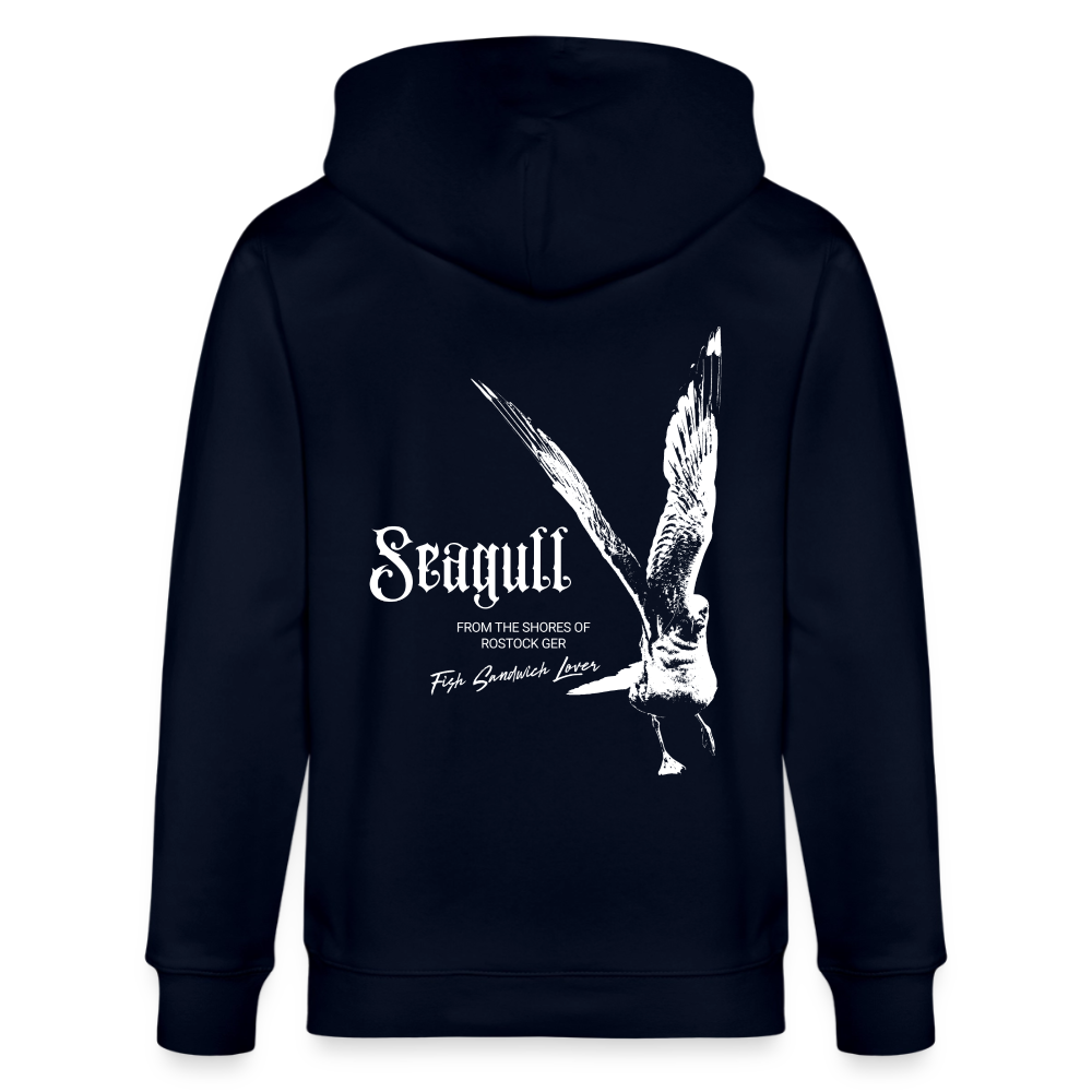 Rostock 'SEAGULL' Edition Bio Zip Hoodie Herren - Navy