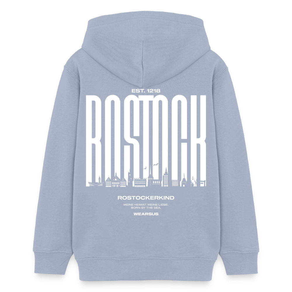 Rostock 'Rostockerkind' Bio Hoodie Kinder 9-13 Jahre - Lavendel-Violett