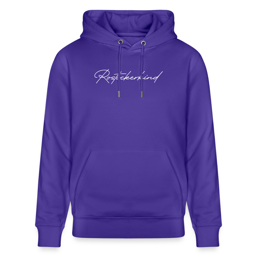 Rostock 'ROSTOCKERKIND' Signature Bio Hoodie Unisex weiß - Purple Love 