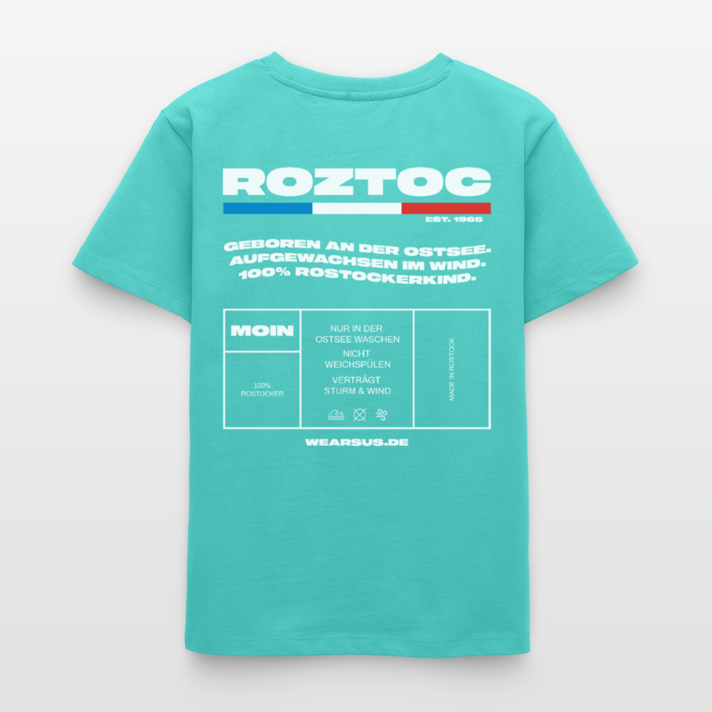 Rostock 'ROZTOC' Edition Kinder T-Shirt - Poolblau