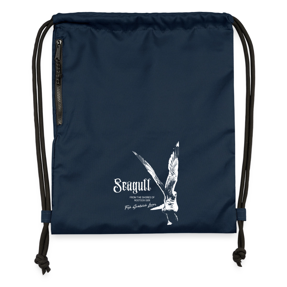 Rostock 'SEAGULL' Turnbeutel aus Recycling-Material - Navy