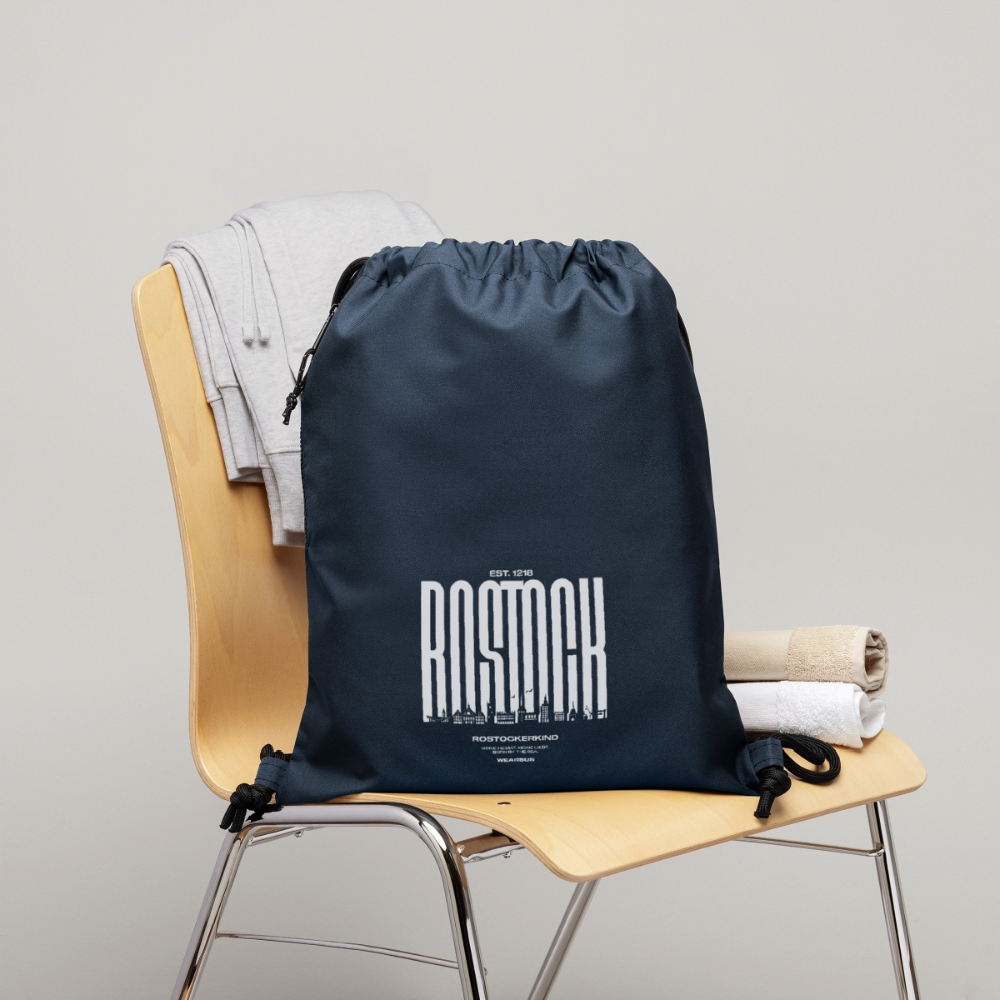 Rostock 'ROSTOCKERKIND' Turnbeutel aus Recycling-Material - Navy