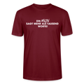 Unisex Sprüche T-Shirt 'Ein Moin sagt mehr als tausend Worte!' Fun Shirt - Burgunderrot