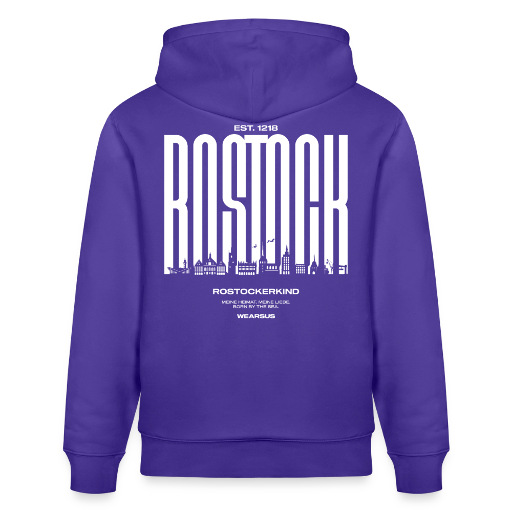 Rostock 'Rostockerkind' Bio Hoodie Unisex Farbe - Purple Love 