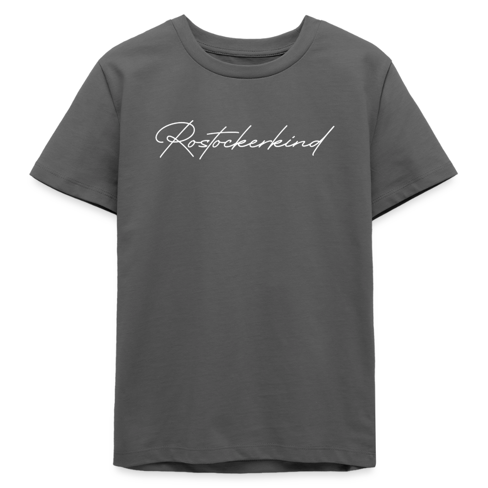 Rostock 'Rostockerkind' Signature Bio T-Shirt Kinder 9-13 Jahre - Anthrazit