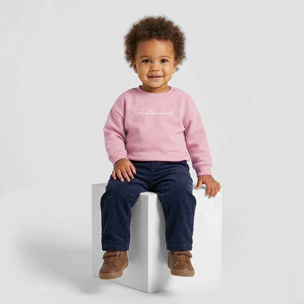 Rostock 'Rostockerkind' Signature Bio Sweatshirt Babys - Hellrosa