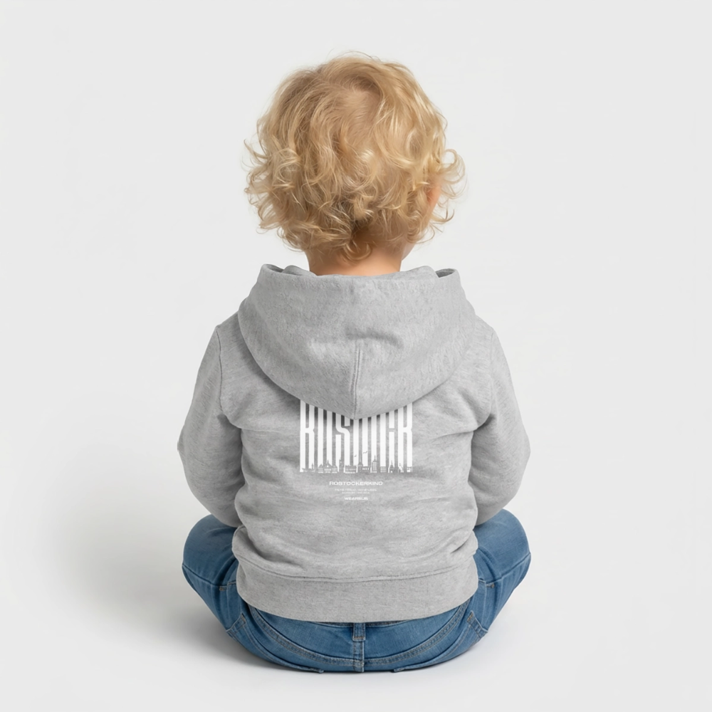 Rostock 'Rostockerkind' Bio Hoodie Babys Farbe - Grau meliert