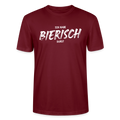Unisex Sprüche T-Shirt 'Ich habe bierisch Durst' - Burgunderrot