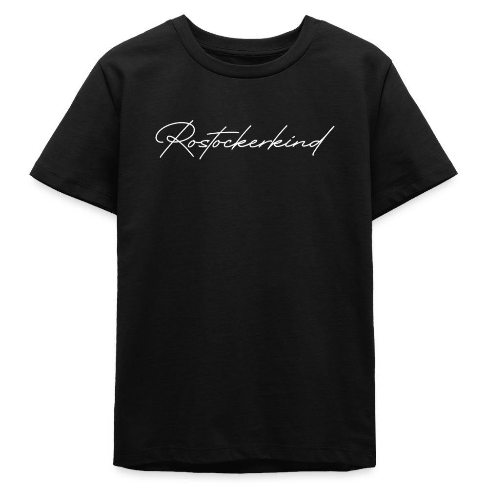 Rostock 'Rostockerkind' Signature Bio T-Shirt Kinder 9-13 Jahre - Schwarz