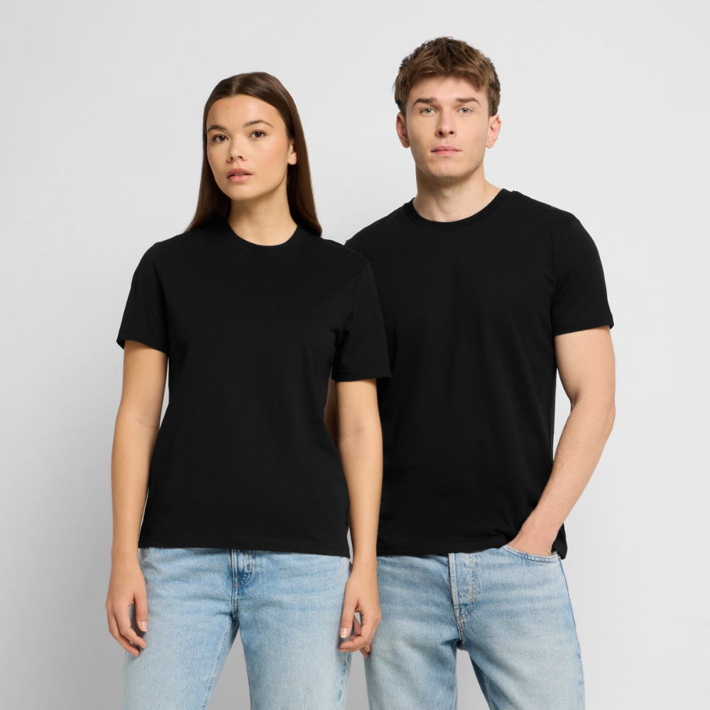 Unisex Sprüche T-Shirt 'Bierber Pilsner Biber' Backprint - Schwarz