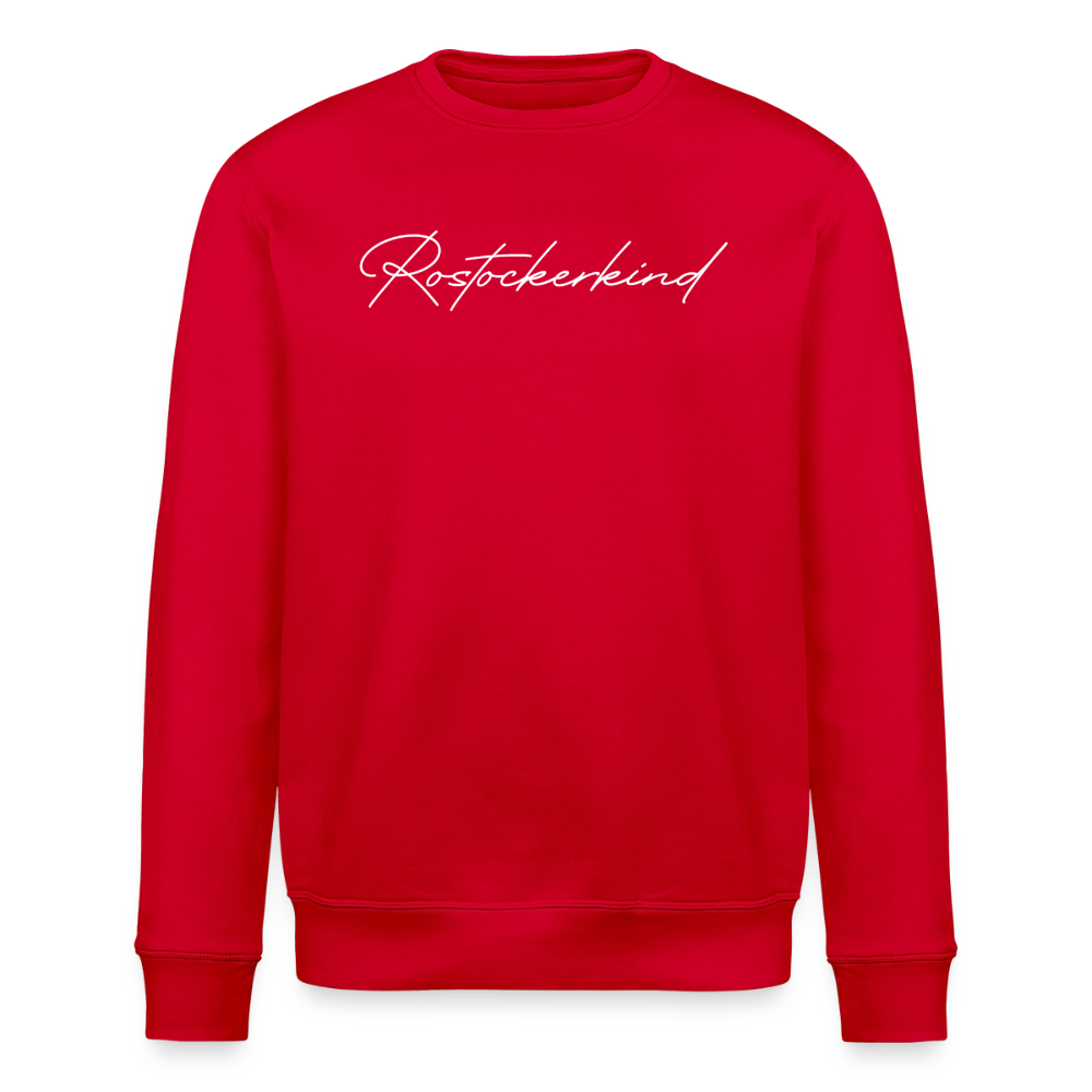 Rostock 'Rostockerkind' Signature Bio Sweatshirt Unisex - Rot
