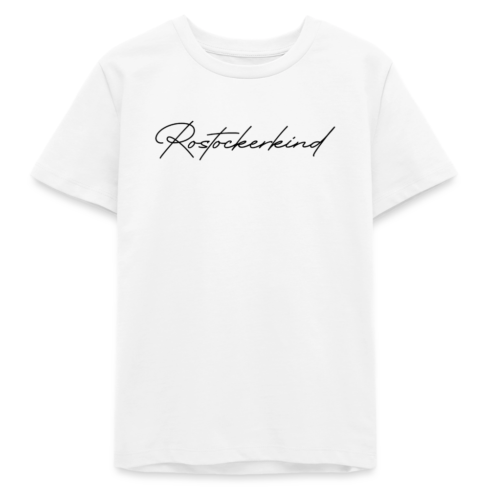 Rostock 'Rostockerkind' Signature Bio T-Shirt Kinder 9-13 Jahre weiß - Weiß