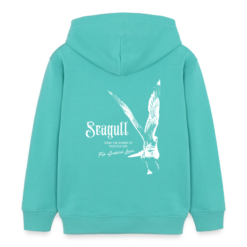 Rostock 'SEAGULL' Edition Bio Hoodie Kinder - Poolblau