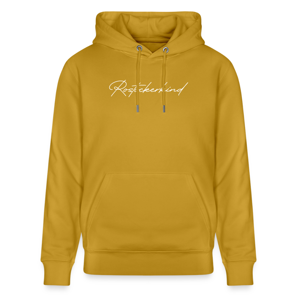 Rostock 'ROSTOCKERKIND' Signature Bio Hoodie Unisex weiß - Ocker