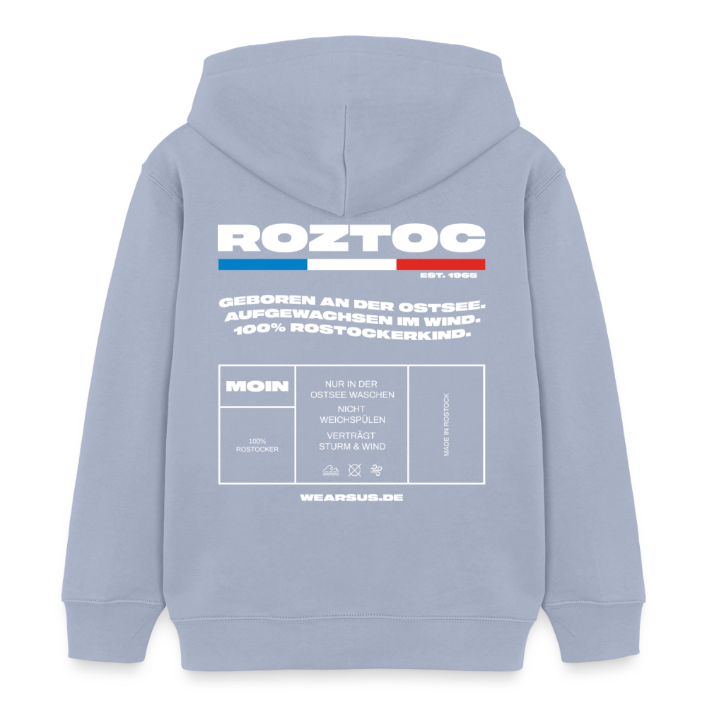 Rostock 'ROZTOC' Edition Bio Zip Hoodie Kinder 3-8 Jahre Farbe - Lavendel-Violett