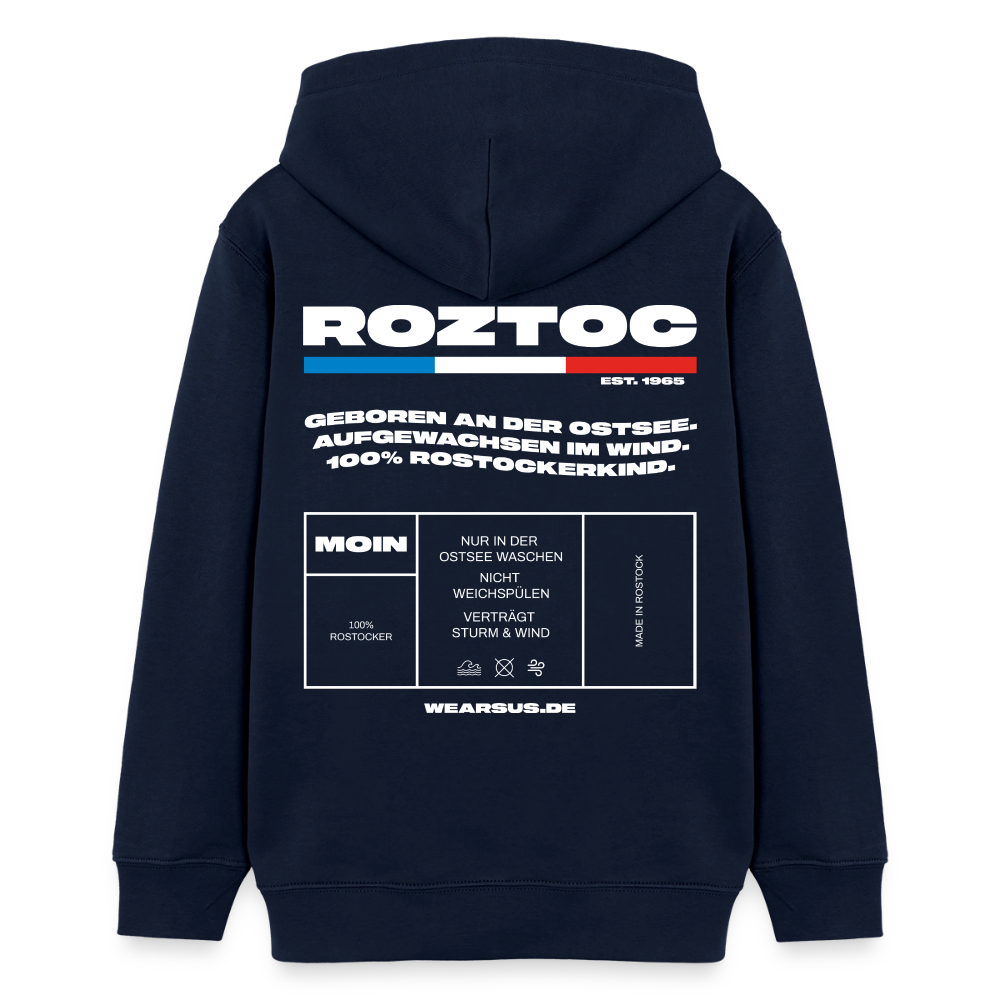 Rostock 'ROZTOC' Edition Bio Zip Hoodie Kinder 9-13 Jahre Farbe - Navy