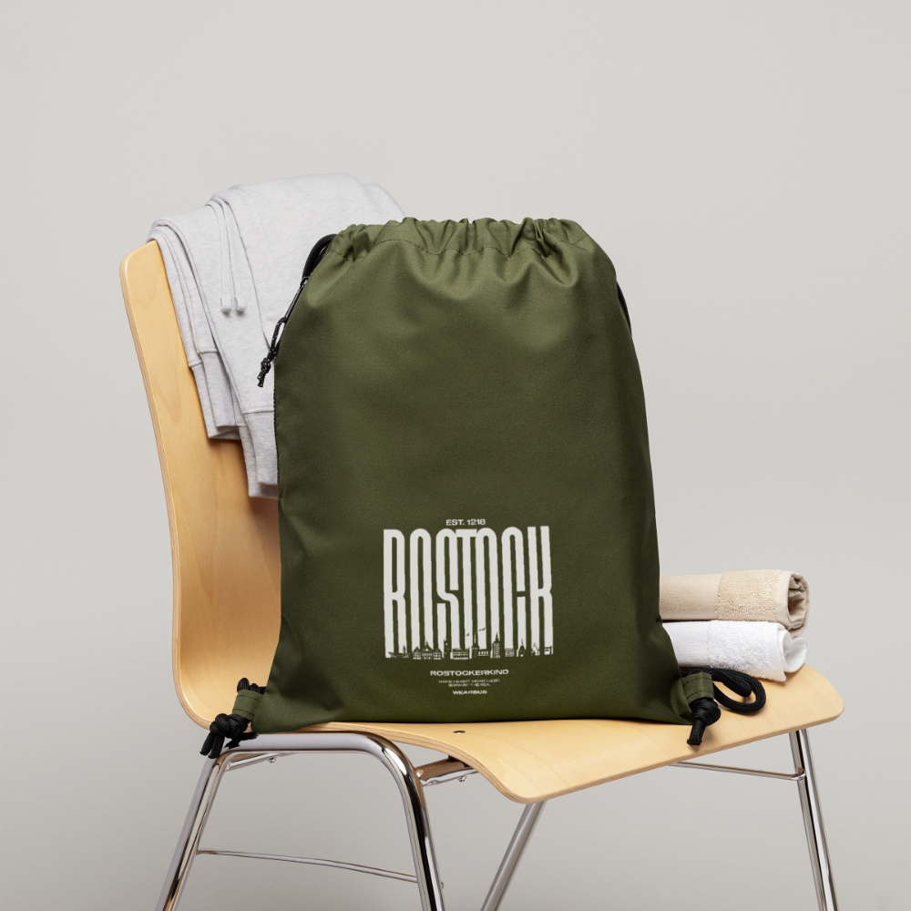 Rostock 'ROSTOCKERKIND' Turnbeutel aus Recycling-Material - military Green