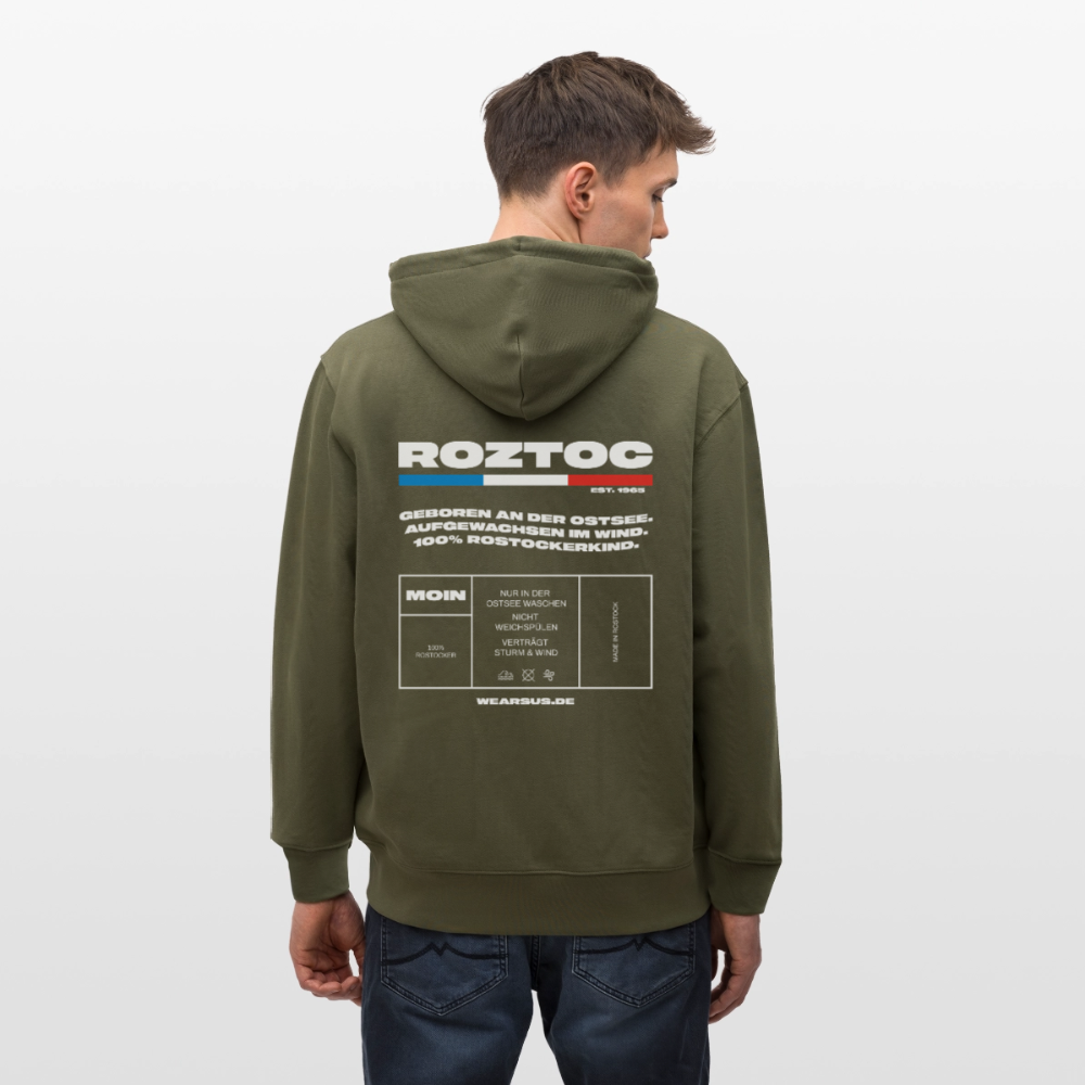 Rostock 'ROZTOC' Edition Bio Zip Hoodie Herren - Khaki