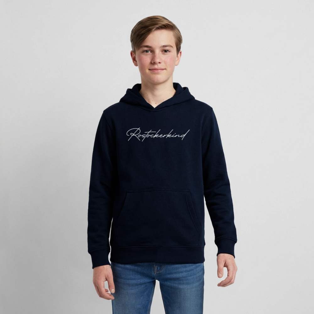 Rostock 'Rostockerkind' Signature Bio Hoodie Kinder 9-13 Jahre - Navy