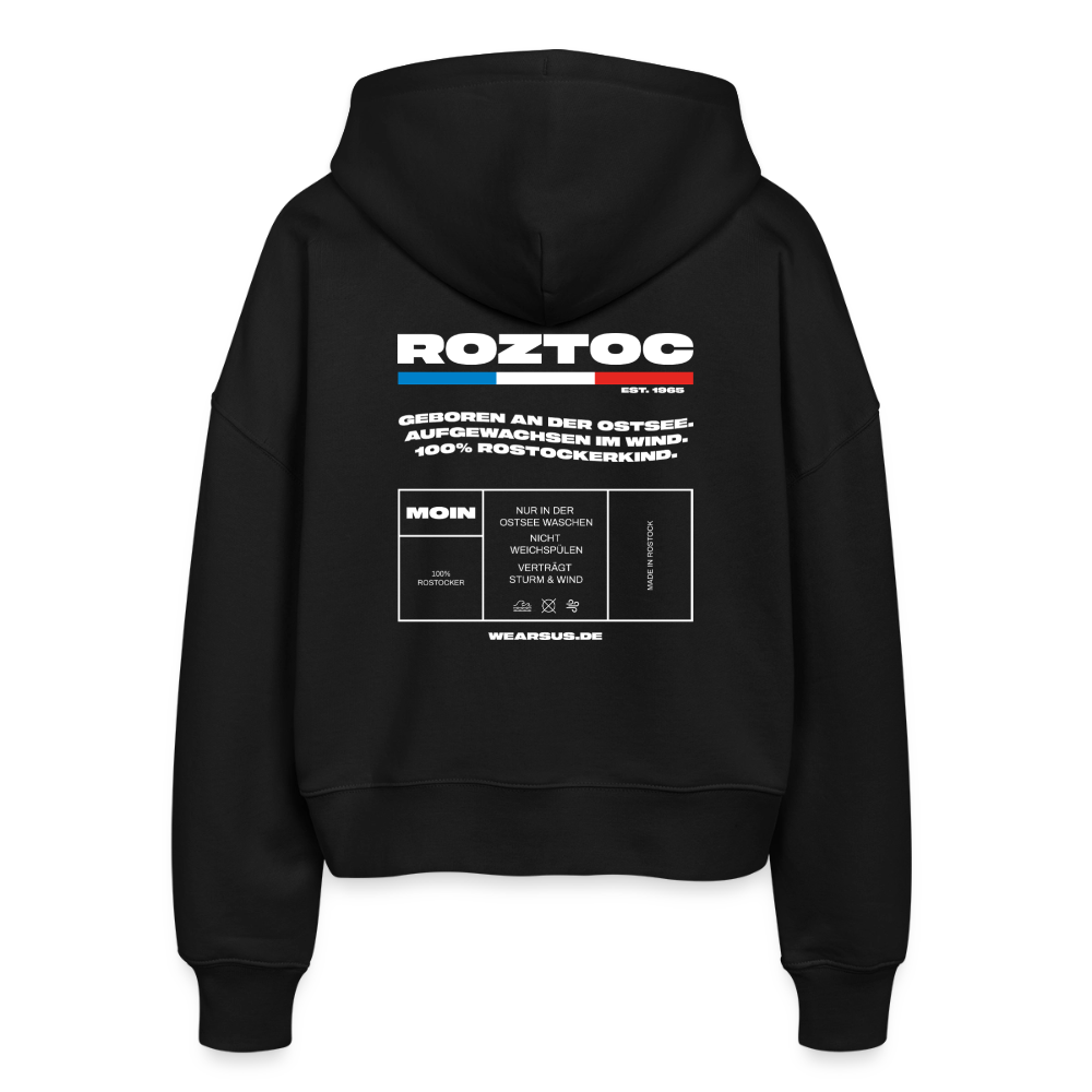 Rostock 'ROZTOC' Edition Bio Zip Hoodie Damen - Schwarz