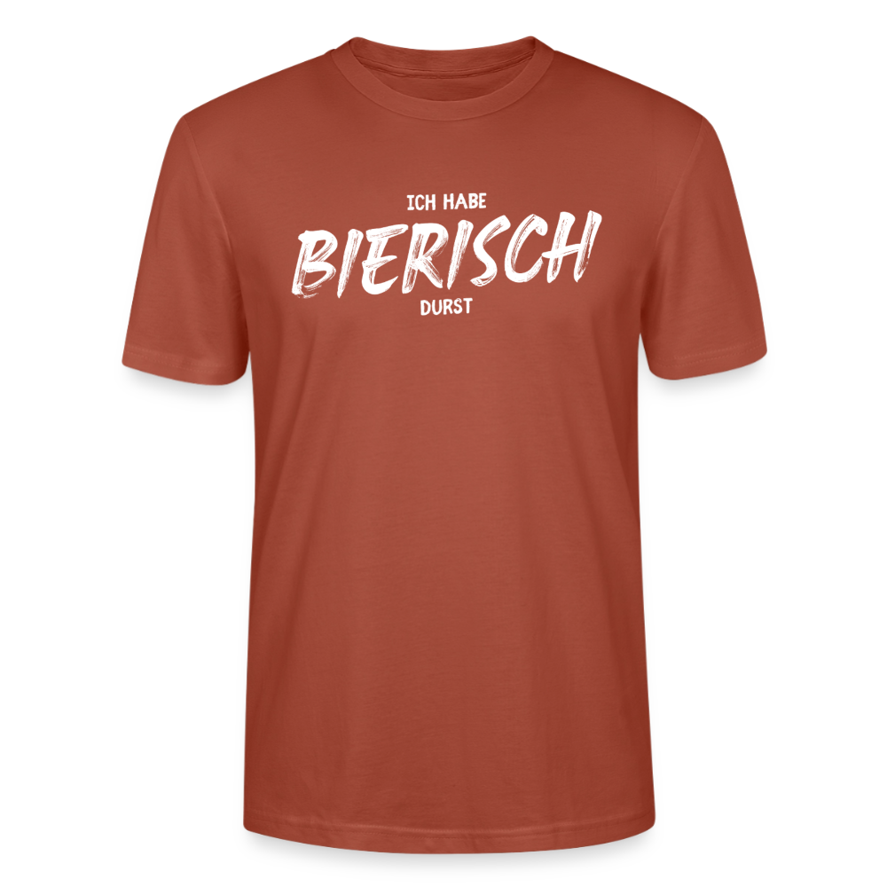 Unisex Sprüche T-Shirt 'Ich habe bierisch Durst' - Terrakotta