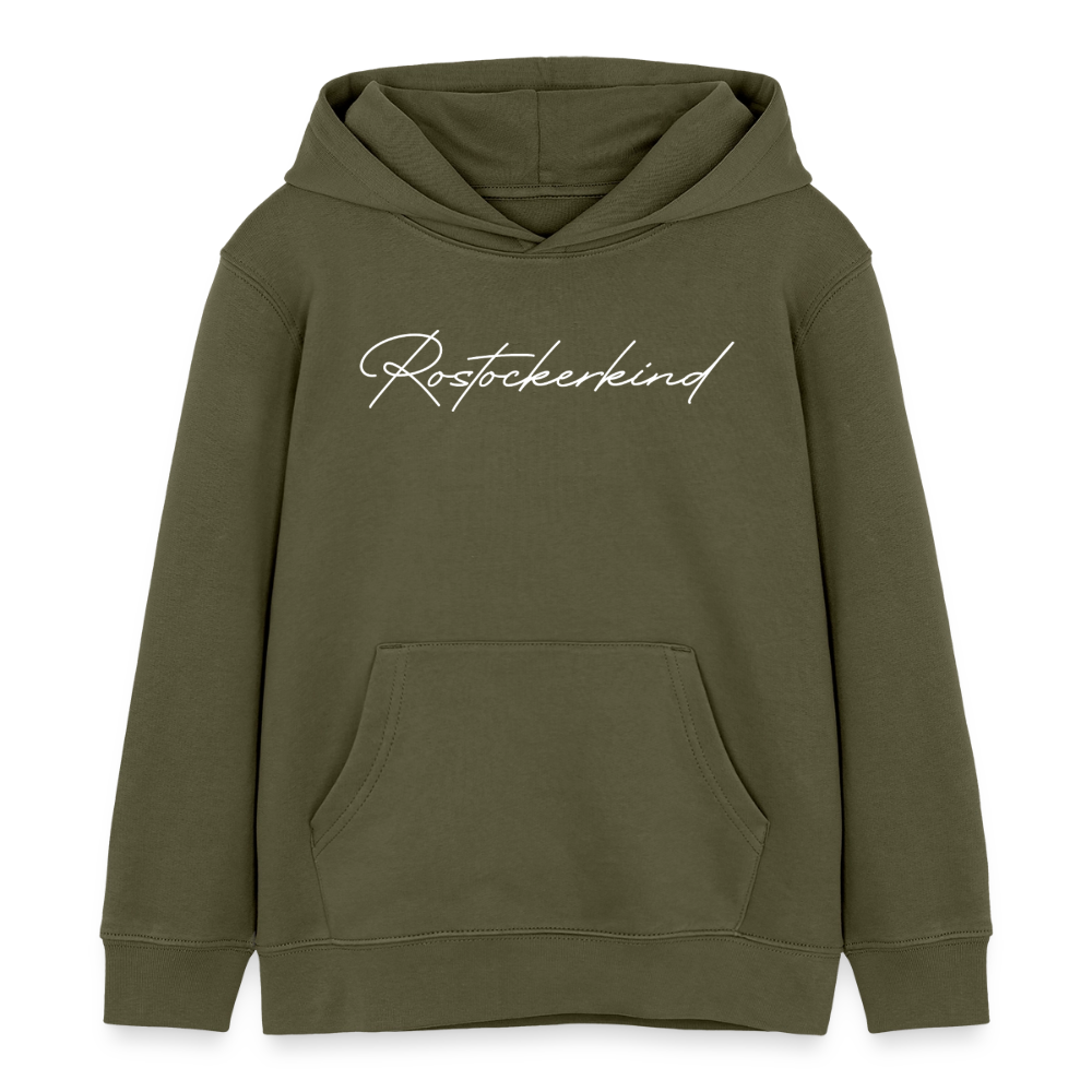 Rostock 'Rostockerkind' Signature Bio Hoodie Kinder 3-8 Jahre - Khaki