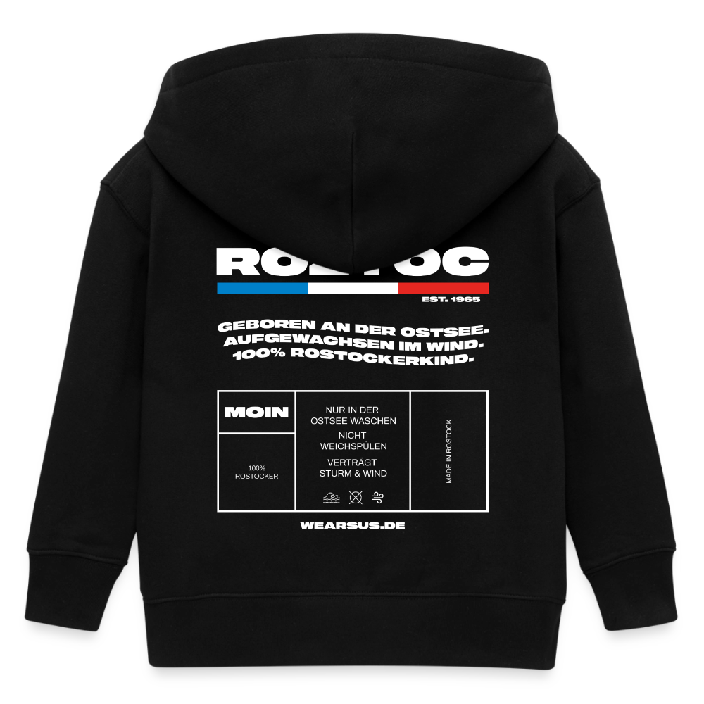 Rostock 'ROZTOC' Edition Bio Zip Hoodie Kinder - Schwarz