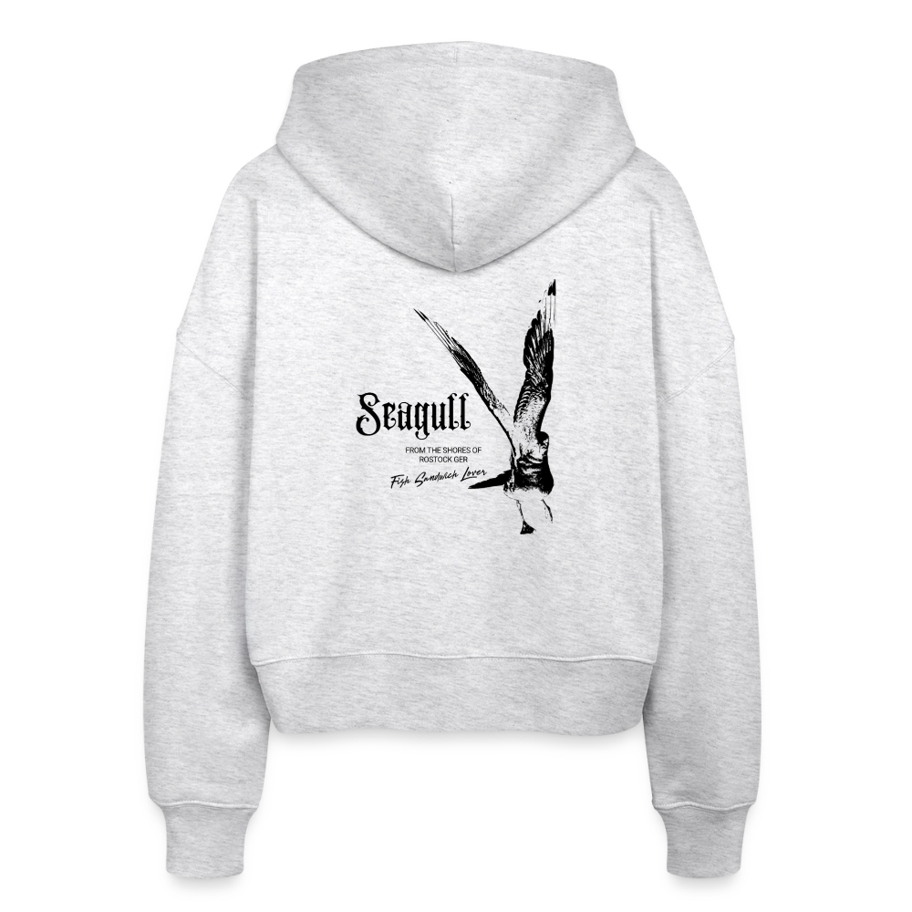 Rostock 'Seagull' Bio Zip Hoodie Damen weiß meliert - Weiß meliert