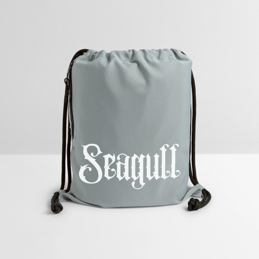 Rostock 'SEAGULL' Turnbeutel aus Recycling-Material mit SEAGULL Schriftzug - Steingrau mineral wash