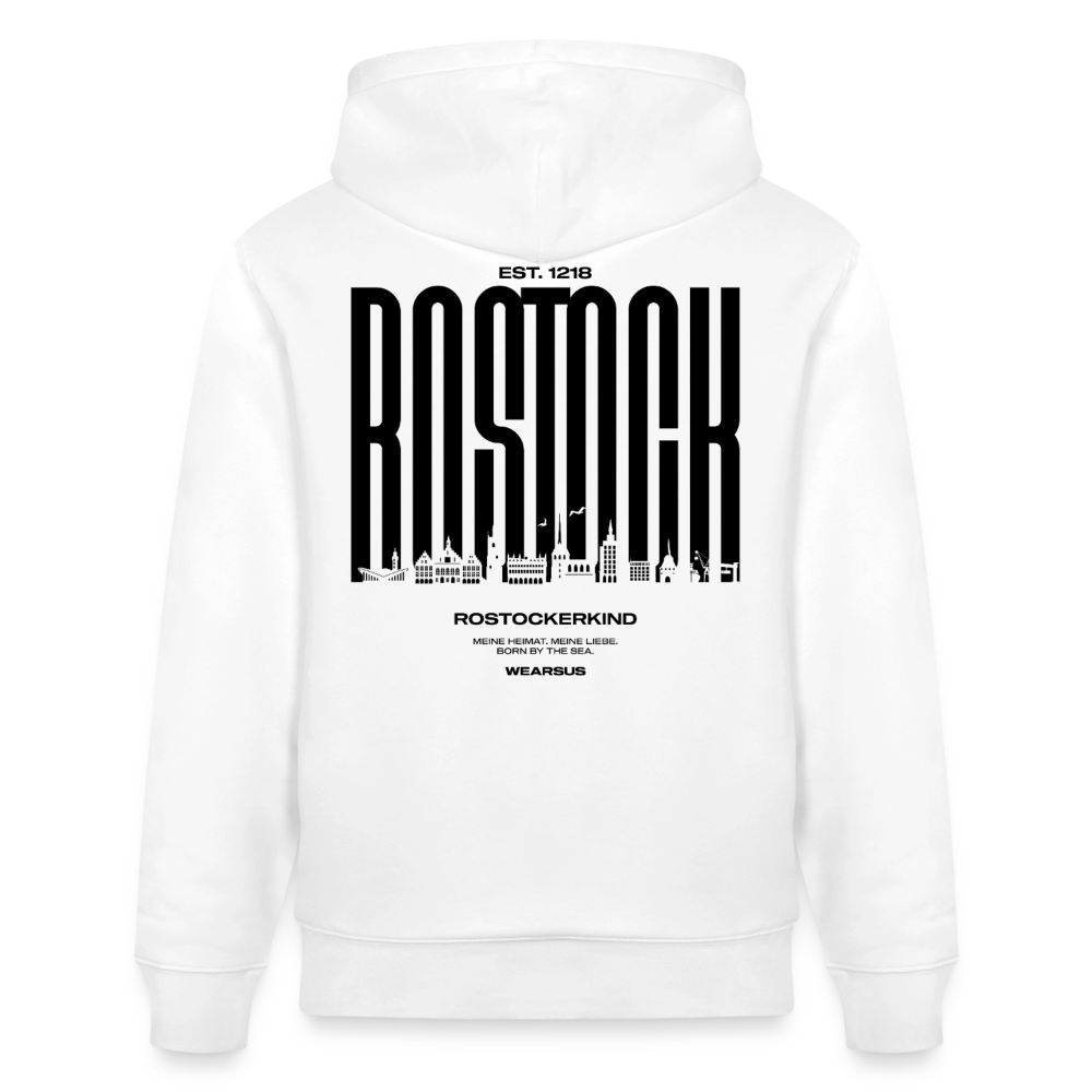 Rostock 'Rostockerkind' Bio Hoodie Unisex weiß - Weiß