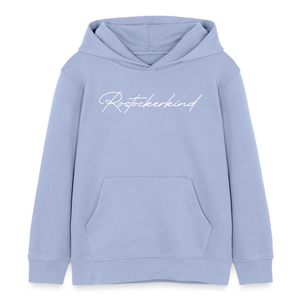 Rostock 'Rostockerkind' Signature Bio Hoodie Kinder 3-8 Jahre - Sky